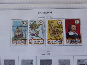 Barbados 1852-1992 Stamp Collection on Scott Album Pages