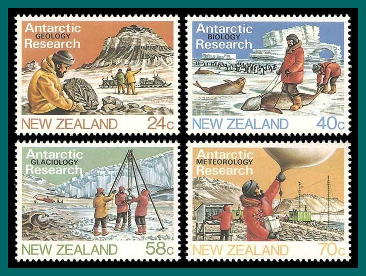 New Zealand 1984 Antarctic Research, MNH  791-794,SG1327-SG1330