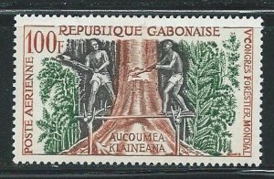 Gabon C2 1960 Forestry single MLH