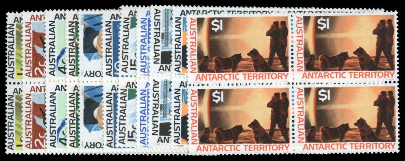 Australian Antarctic Territory #L8-18 Cat$178+, 1962-68 1c-$1, complete set i...