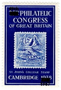 (I.B) Cinderella : 49th Philatelic Congress (Cambridge 1967) St John's College