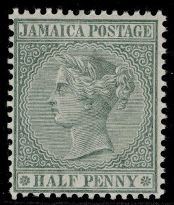 JAMAICA QV SG16a, ½d green, NH MINT.