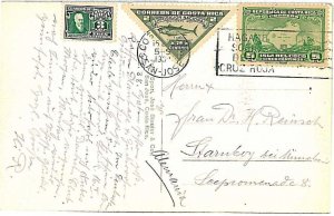 14978 - COSTA RICA - Postmark on POSTCARD to GERMANY 1938 RED CROSS