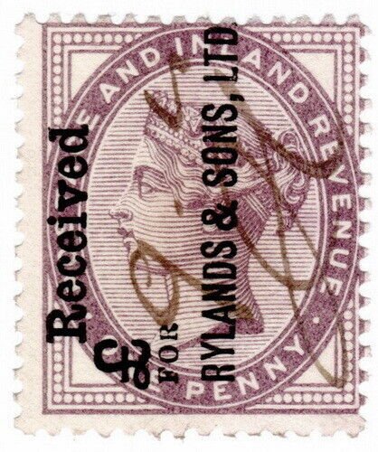 (I.B) QV Commercial Overprint : Rylands & Sons Ltd