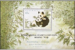 Australia 1995 SG1551 45c Panda Beijing overprint MS MNH