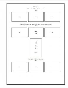 PRINTED EGYPT [CLASS.] 1866-1946 STAMP ALBUM PAGES (30 pages)