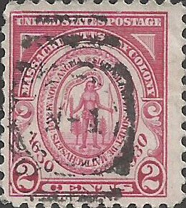 # 682 Used Carmine Rose Massachusetts Bay Colony