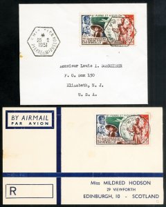 St. Pierre Stamps Lot Of 2 Early Universal Postal Union Covers