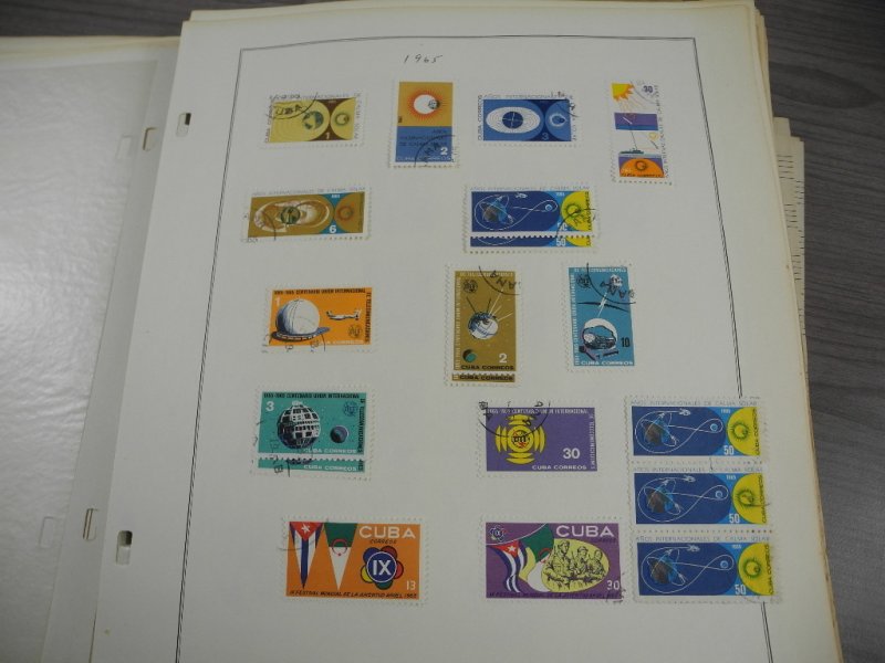 CUBA, 100s & 100s of Stamps mostly hinged on Scott pages