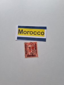 Morocco, British Post Office King George V 10 Spanish céntimo