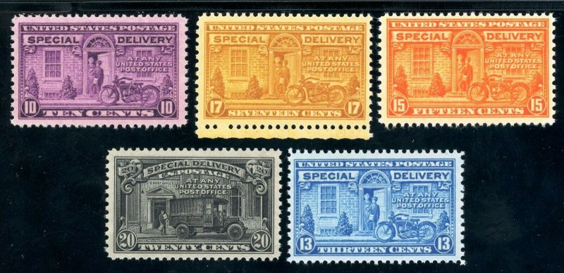 USAstamps Unused VF-XF US Special Delivery Set Scott E15, E19 OG MNH