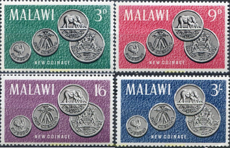 181071 MNH MALAWI 1965 MONEDAS