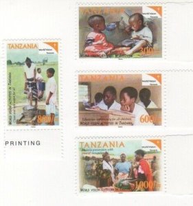 Tanzania 2003 - World Vision, Humanitarians - Set of 4v - Scott 2257-60 - MNH