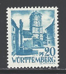 Germany Wurttemberg Sc # 8N7 mint hinged (RRS)