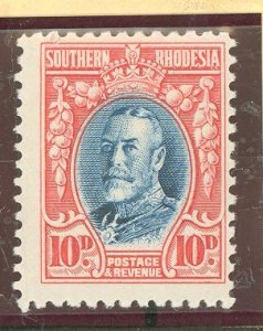 Southern Rhodesia #25 Unused Single (King)