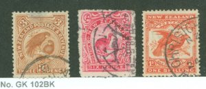 New Zealand #126-128 Used Single