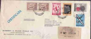 ARGENTINA INTERNAL EXPRESS COVER GLIDER, HORSE, LLAMA, BU...