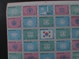 KOREA-1971-SC#756-780-UNITED NATION ORGANIZATIONS-MNH SHEET-VF VERY RARE