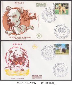 MONACO - 1982 INTERNATIONAL DOG SHOW - SET OF 2 FDC