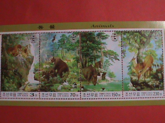 KOREA STAMPS: 2003-SC#4309  KOREA WILD ANIMALS-MNH STAMP SHEET MNH