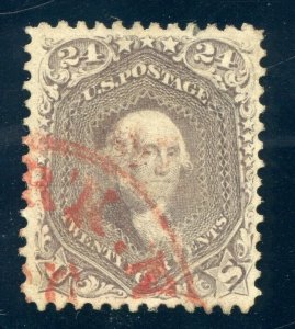 US SCOTT #70a USED-XF GRADED 90 W/ PSAG CERT SMQ $800