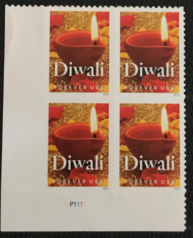 US #5142 MNH Plate Block of 4 Diwali