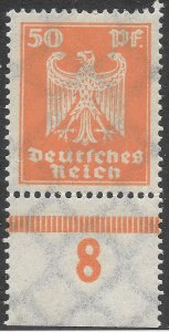 MH 1924 German 50pf Postage Stamp, Scott #336*