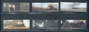Great Britain Sc 2172-7 2004 Steam Locomotives stamp set mint NH