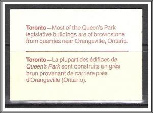 Canada #BK84a Complete Booklet Ontario