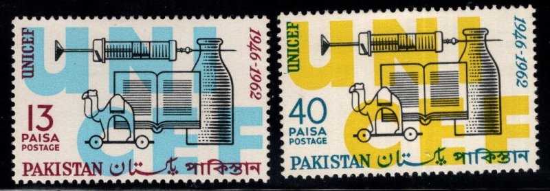 Pakistan Scott 172-173 MH* UNICEF set