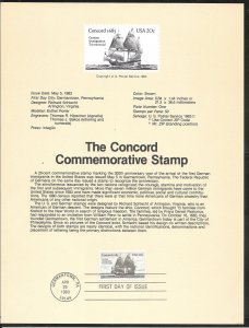 #2040 FDC Souvenir Page (11470)