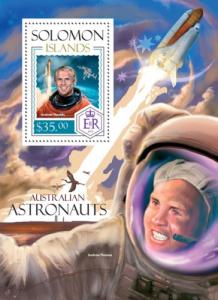 SOLOMON ISLANDS 2014 SHEET AUSTRALIAN ASTRONAUTS SPACE slm14115b