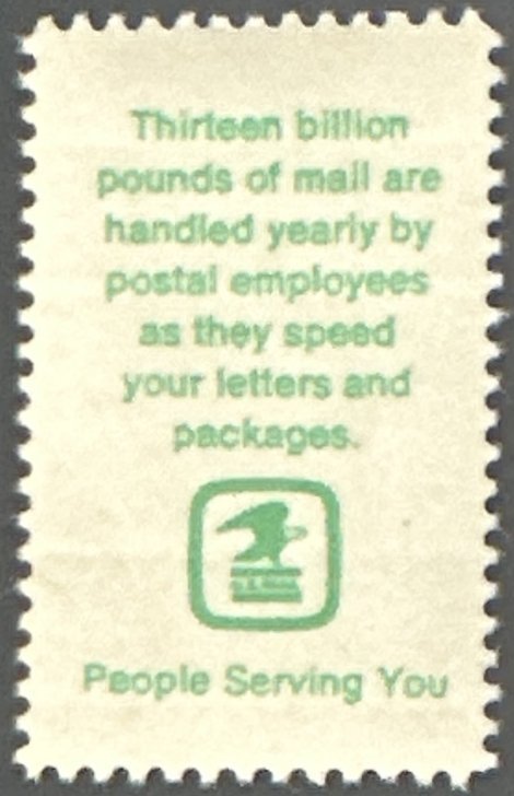 Scott #1496 1973 8¢ Postal Service Employees Loading Truck MNH OG