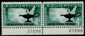 US Stamps #1206 Mint OG MVLH Pair Post Office Fresh