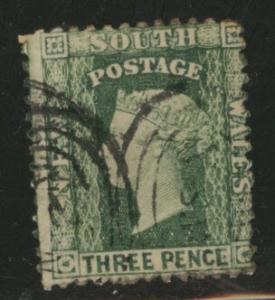 New South Wales Scott 37 perf 13 1860 correct wmk CV$20