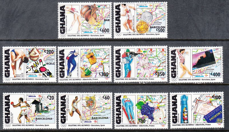 Ghana 1373-1379 Summer Olympics MNH VF