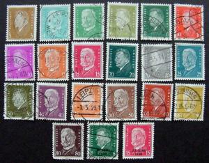 Germany, Scott 366-386, Used, complete sets