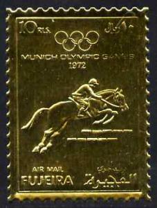 Fujeira 1972 Munich Olympic Games perf 10r Show-Jumping e...