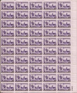 US Stamp - 1948 Wisconsin Statehood - 50 Stamp Sheet -   #957