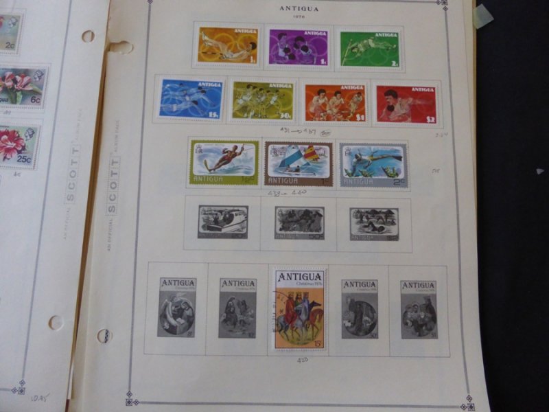 Antigua 1921-1985 Stamp Collection on Scott International Pages