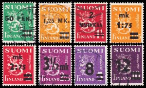 Finland Scott 195--275 (1931-48) Used/Mint H F-VF, CV $13.90 C