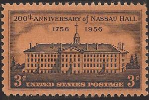 # 1083 MINT NEVER HINGED NASSAU HALL