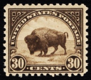 US 569 MNH VF 30 Cent Buffalo-Olive Brown