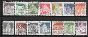 Germany #937-951 Buildings set complete   (U ) CV $7.65