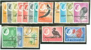 Swaziland #143-159a Used Single (Complete Set)