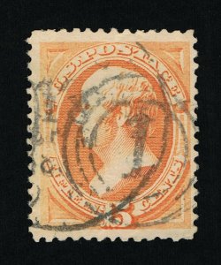 VERY AFFORDABLE GENUINE SCOTT #152 F-VF USED 1870 NBNC 15¢ BRIGHT ORANGE #11409