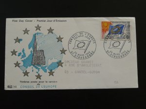 Council of Europe official stamp FDC France 1969