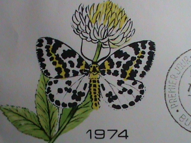 HUNGARY-FDC COVER-1974-SC#2317 COLORFUL BEAUTIFUL LOVELY BUTTERFLIES LARGE MNH