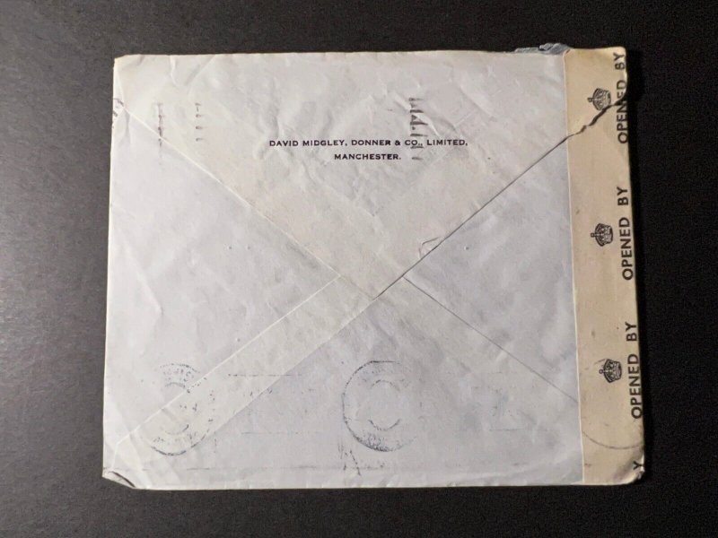 1945 Censored England Airmail Cover Manchester to Helsinki Helsingfors Finland
