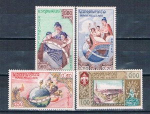 Laos 49-51 Unused set UNESCO 1958 (L0725)